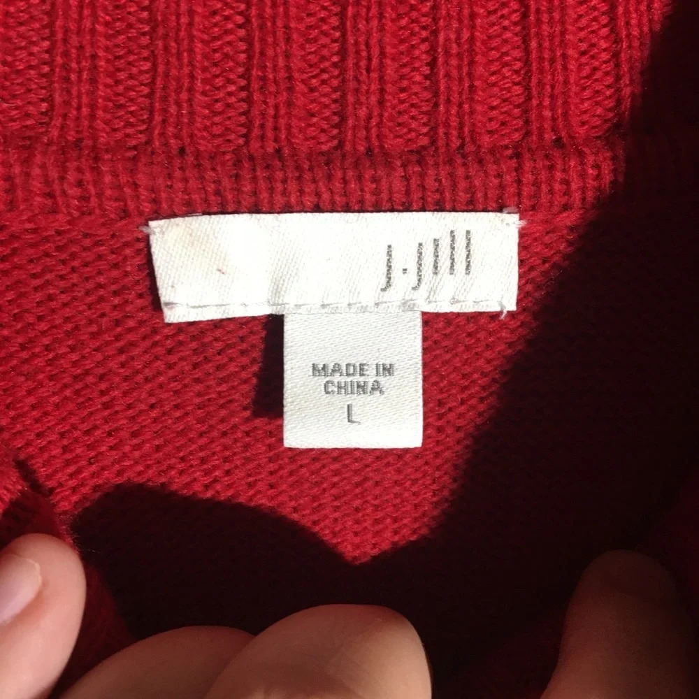 Womens J Jill Sweater Turtleneck Holiday Christmas Party Casual Winter Fall - Picture 2 of 5